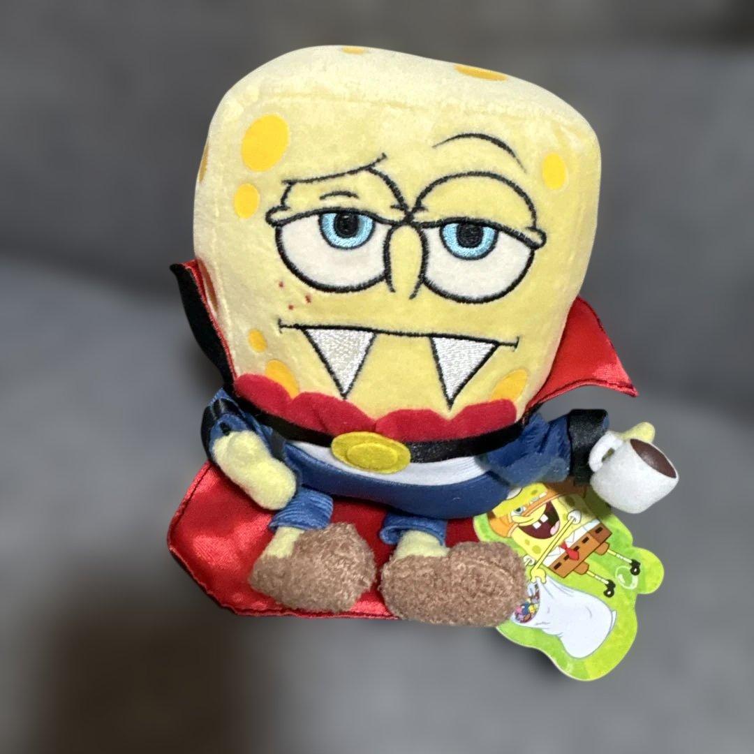 タグ付　スポンジボブ　ホラーシリーズ　フランケンシュタイン/ドラキュラぬいぐるみ