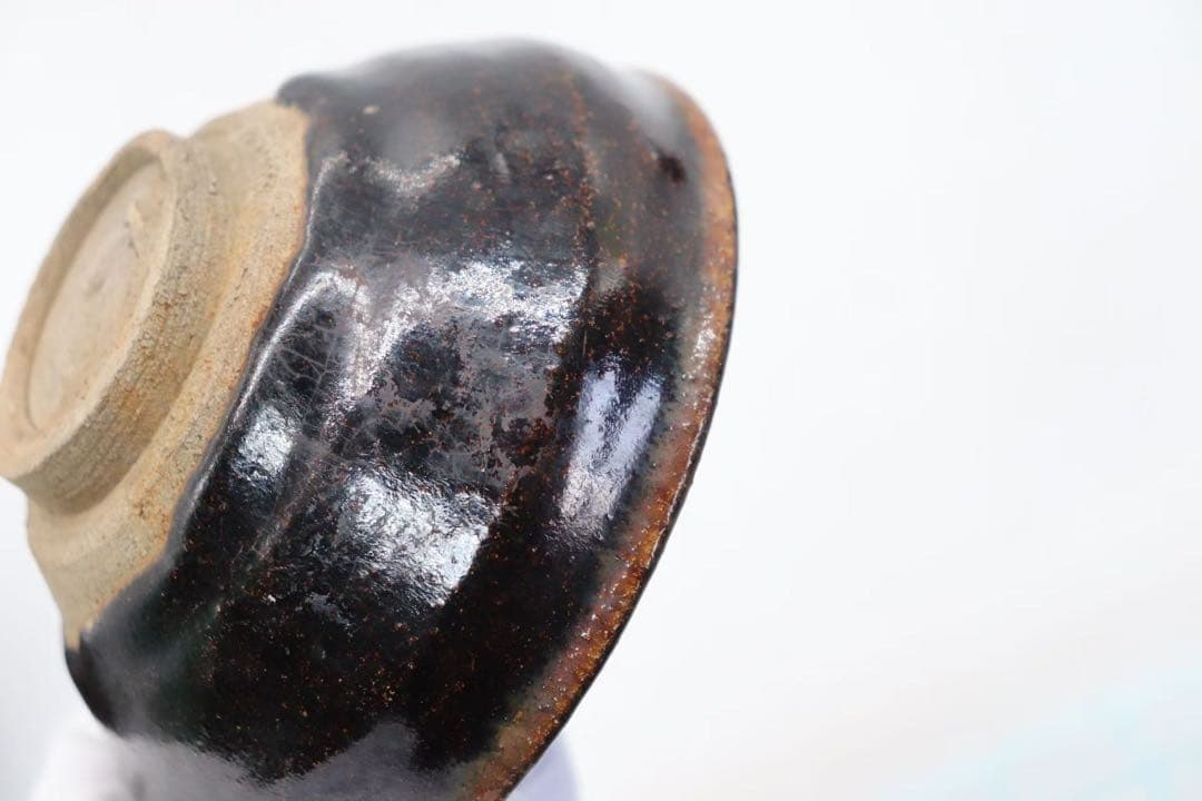 中国　黒釉天目茶碗 建窯　送料込み250330