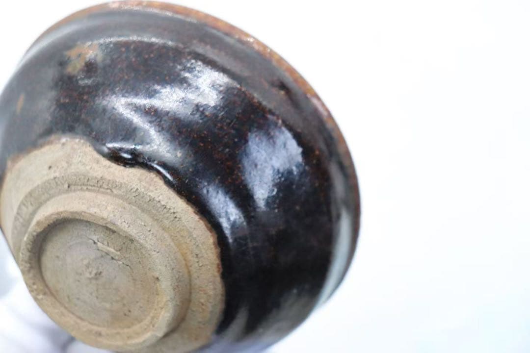 中国　黒釉天目茶碗 建窯　送料込み250330