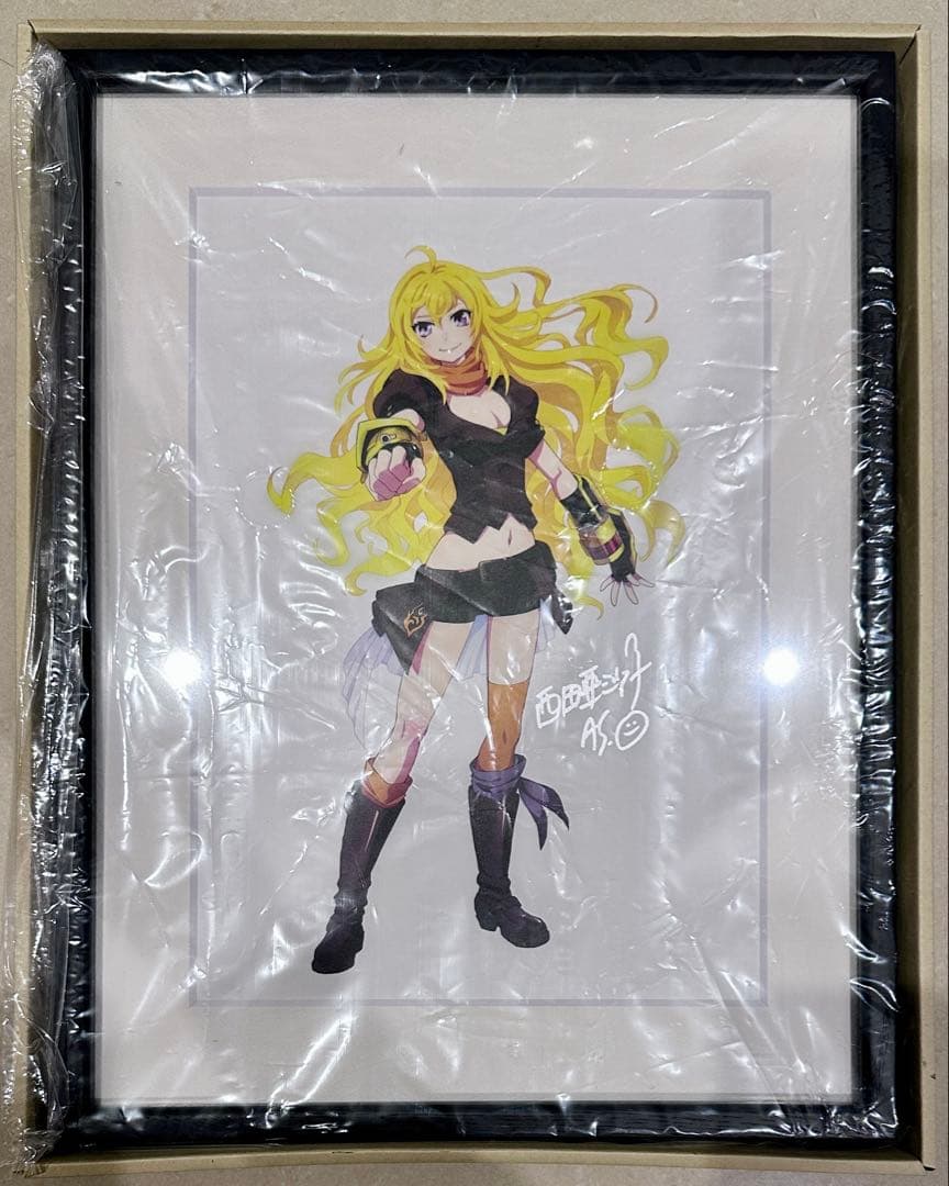 RWBY 西田亜沙子 直筆サイン入り額装 高精細出力原画