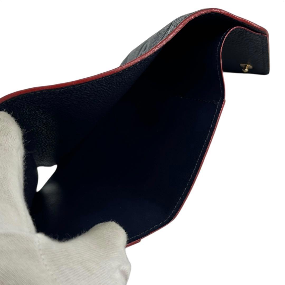 未使用級　ヴィトン アンプラント ポルトフォイユヴィクトリーヌ マリーヌルージュ