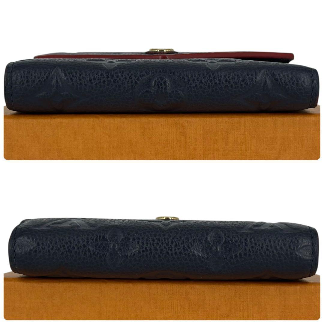 未使用級　ヴィトン アンプラント ポルトフォイユヴィクトリーヌ マリーヌルージュ