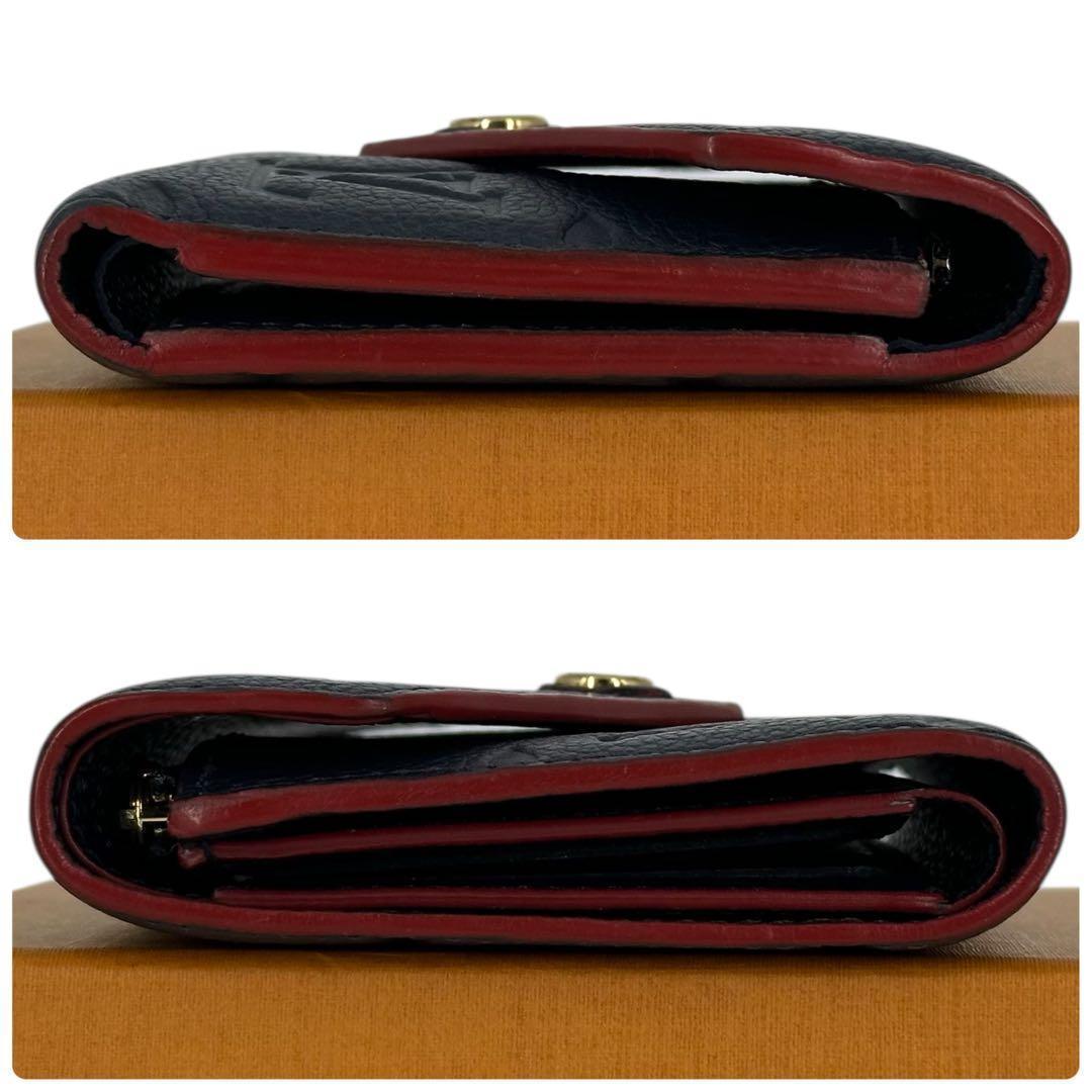 未使用級　ヴィトン アンプラント ポルトフォイユヴィクトリーヌ マリーヌルージュ