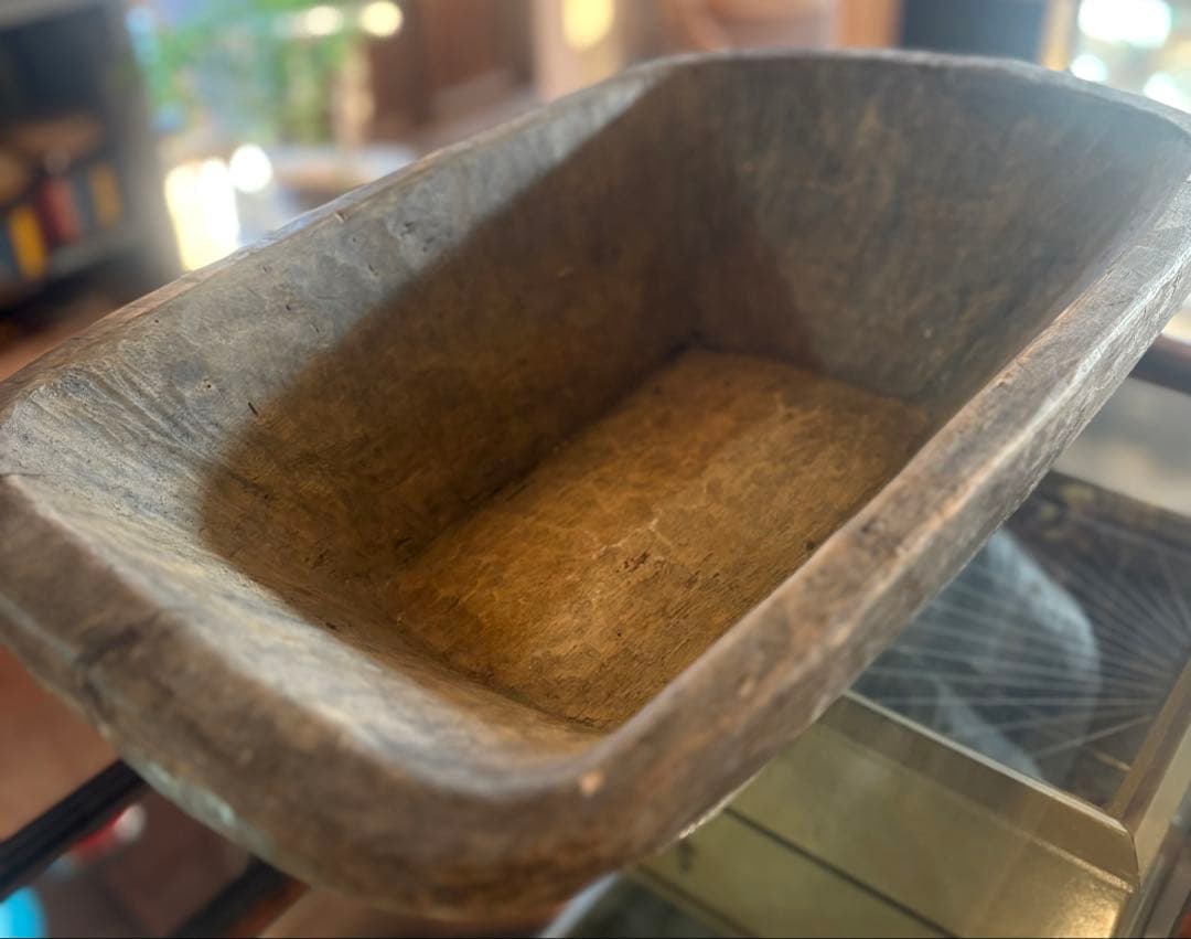 木製 こね鉢（ねり鉢）民具 古道具 幅51cm