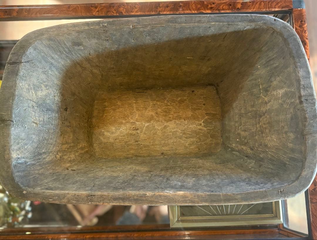木製 こね鉢（ねり鉢）民具 古道具 幅51cm