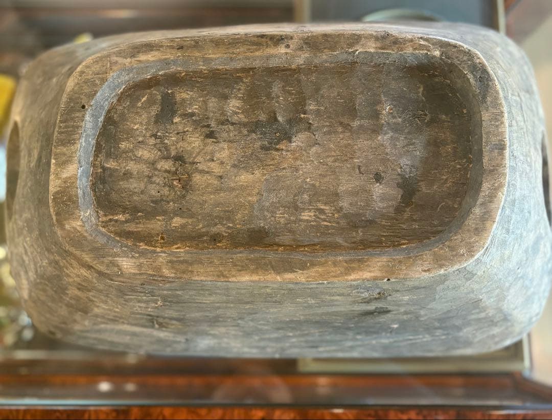 木製 こね鉢（ねり鉢）民具 古道具 幅51cm