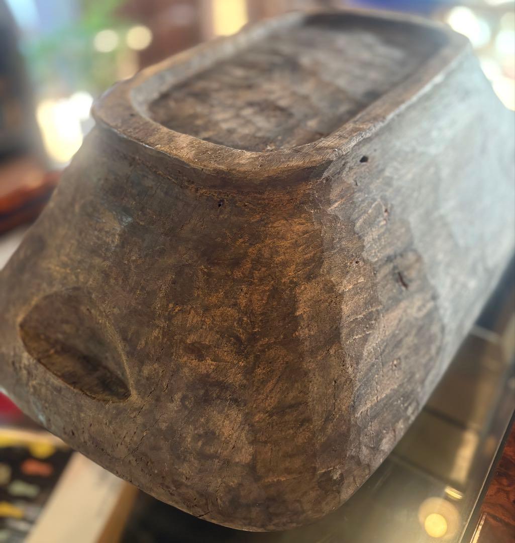 木製 こね鉢（ねり鉢）民具 古道具 幅51cm