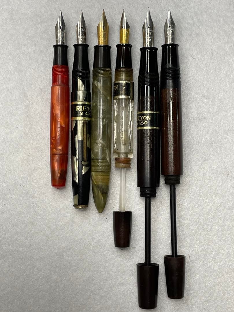未使用品　古い万年筆×6点 RIEYON他　ジャンク品