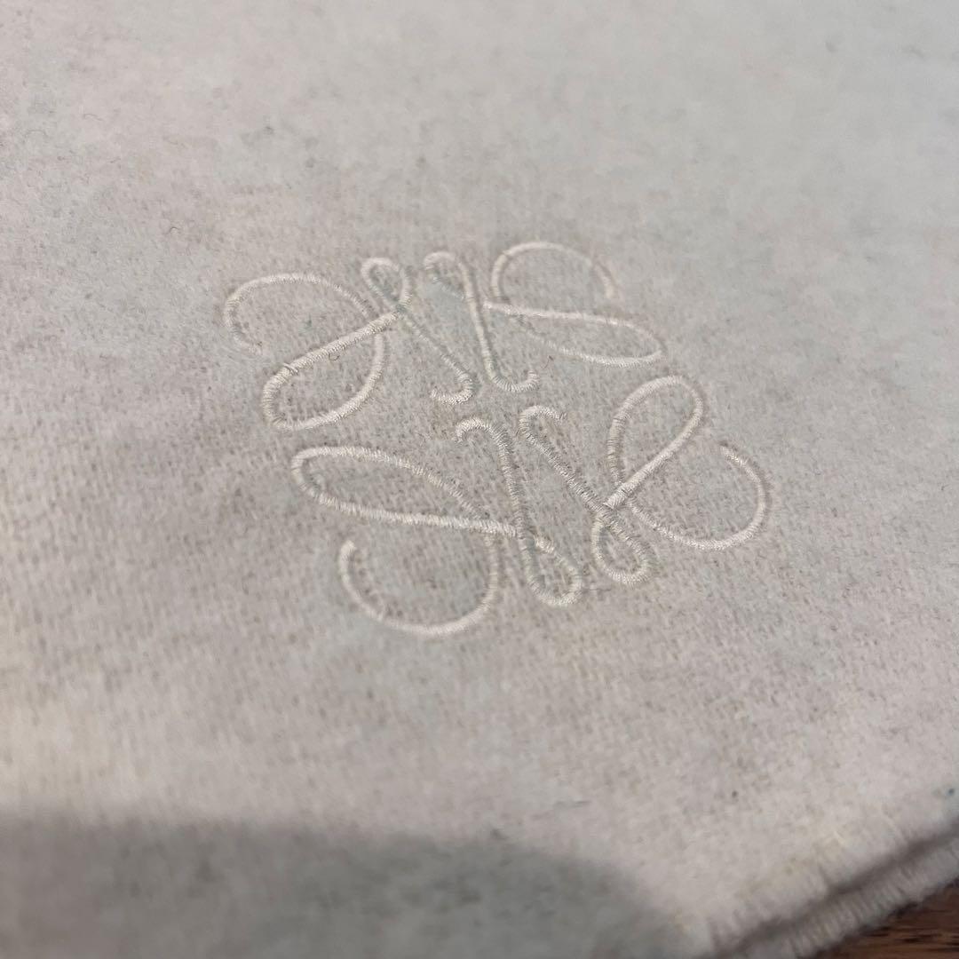 LOEWE バイカラー　ストール　マフラー　Ivory/Sand ホワイト