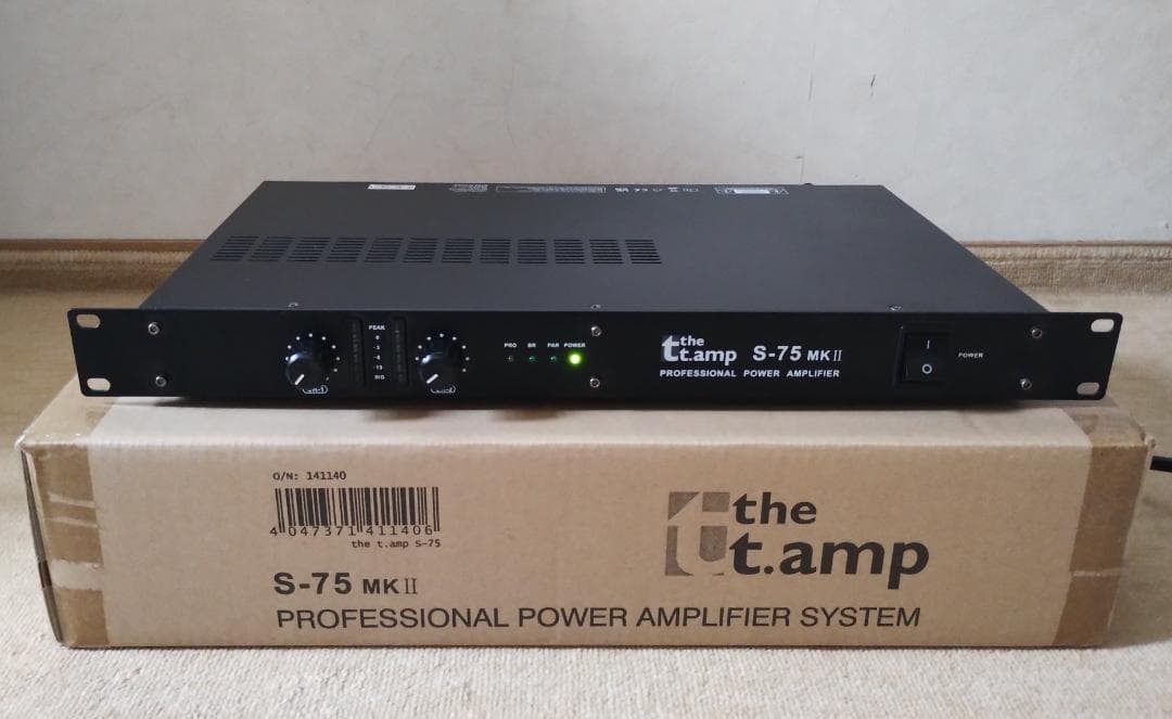 プロフェッショナル ドイツ製パワーアンプ thomann S-75mk2