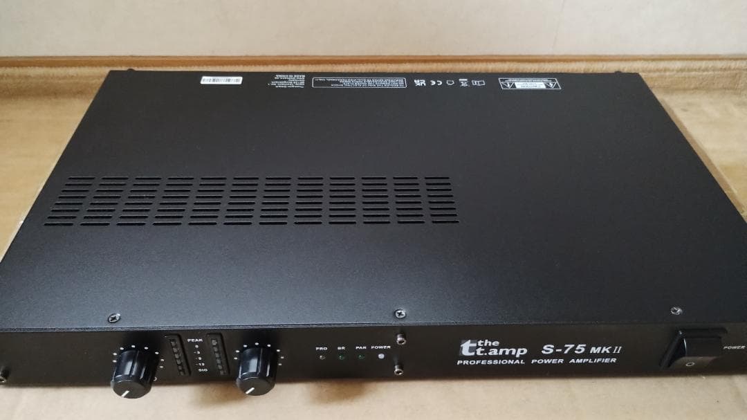 プロフェッショナル ドイツ製パワーアンプ thomann S-75mk2