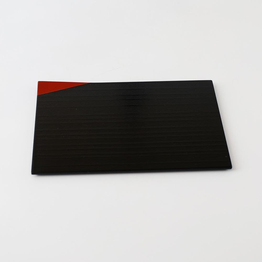 T 　特選　 乱筋天皿　越前塗　茶道具　茶器　お盆　漆器　5客