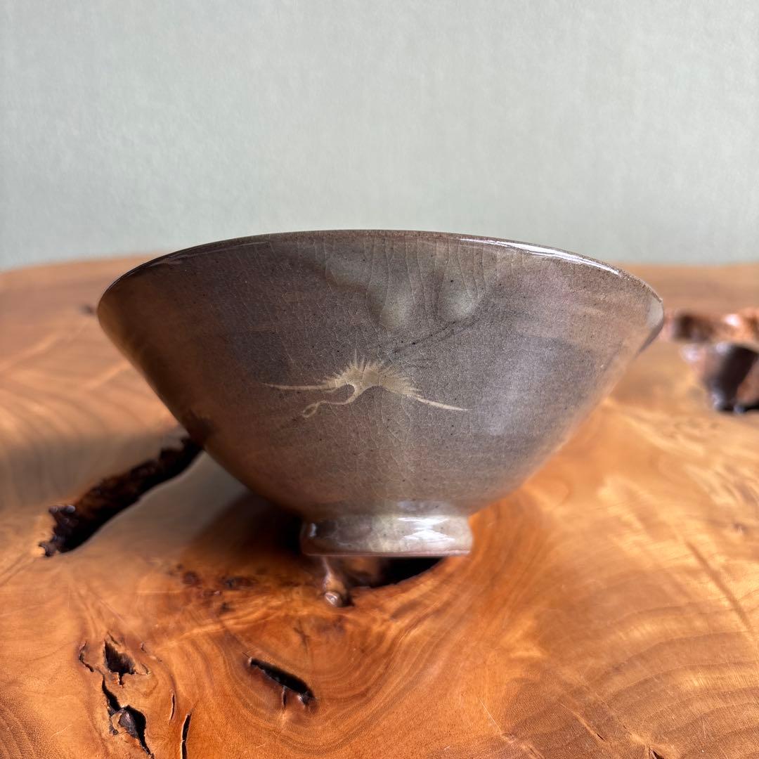 韓国人間文化財 池順鐸 高麗茶碗 平茶碗 抹茶碗 茶道具 共箱