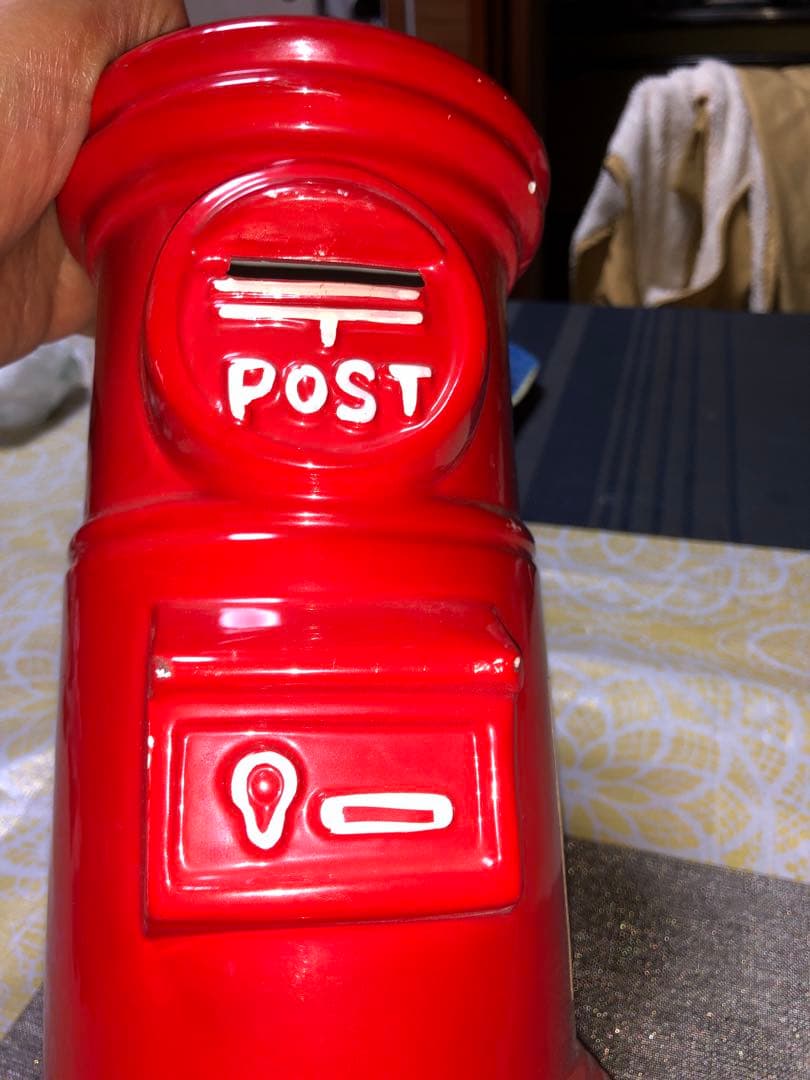 ノベルティ！昭和レトロなポスト貯金箱