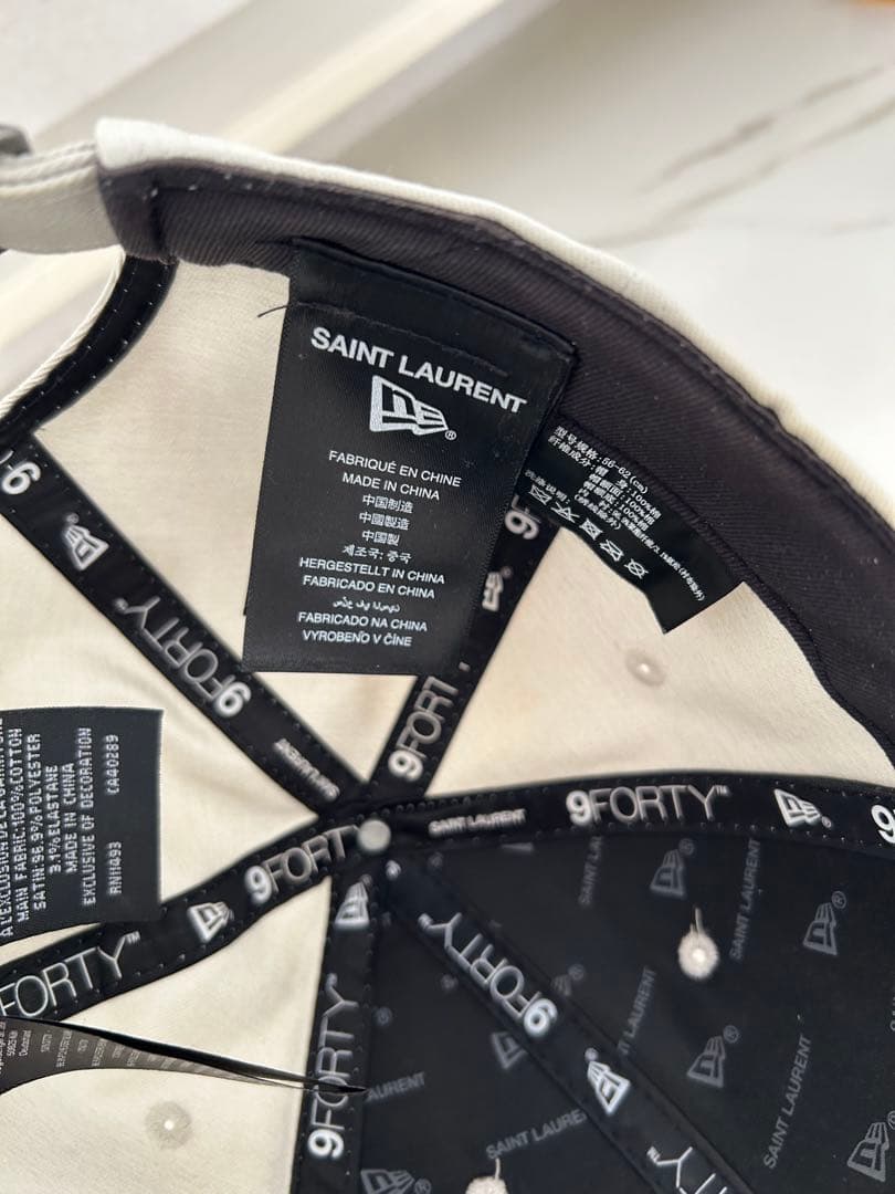 SAINT LAURENT 9FORTY ホワイトキャップ