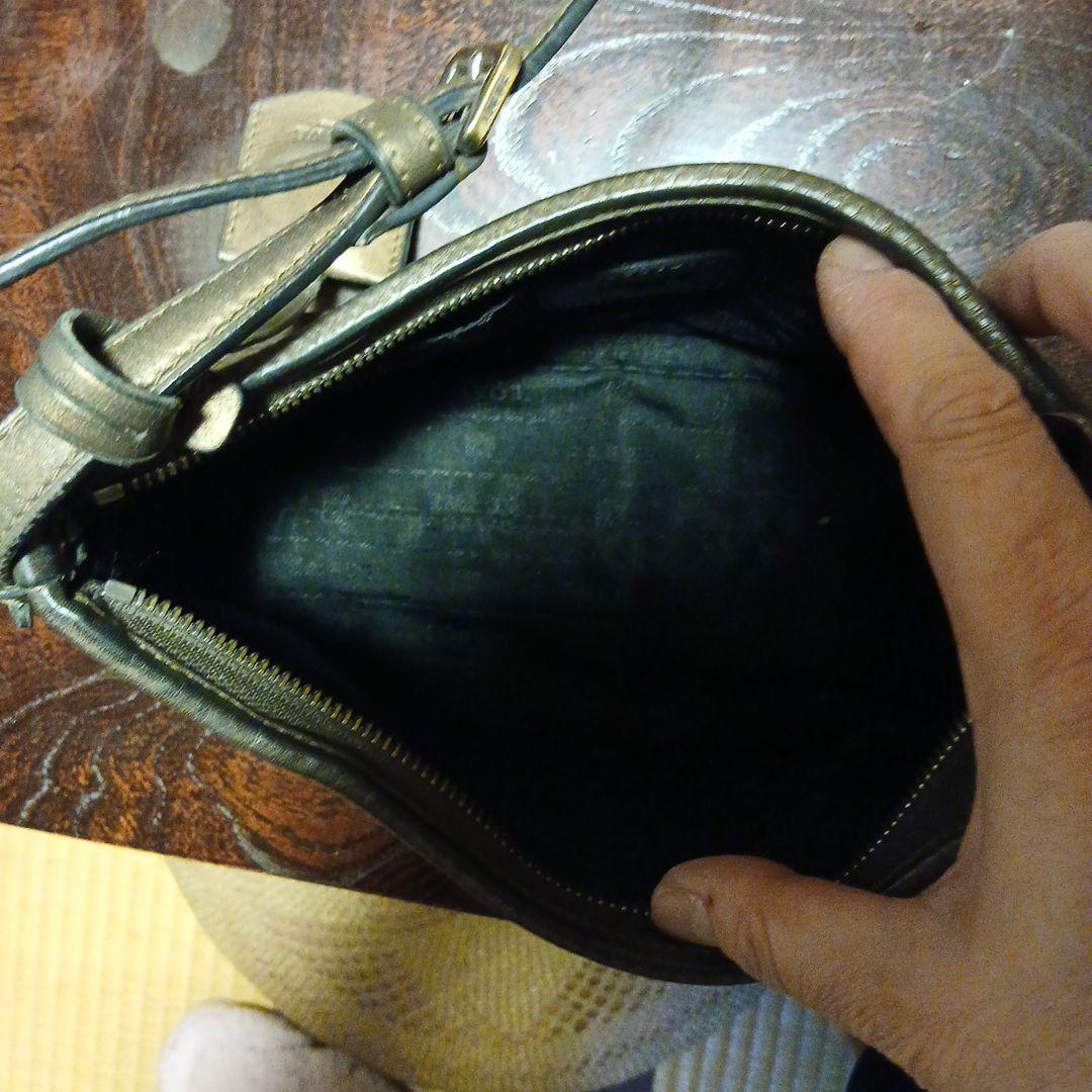 LOEWE オリーブグリーン レザー バッグ