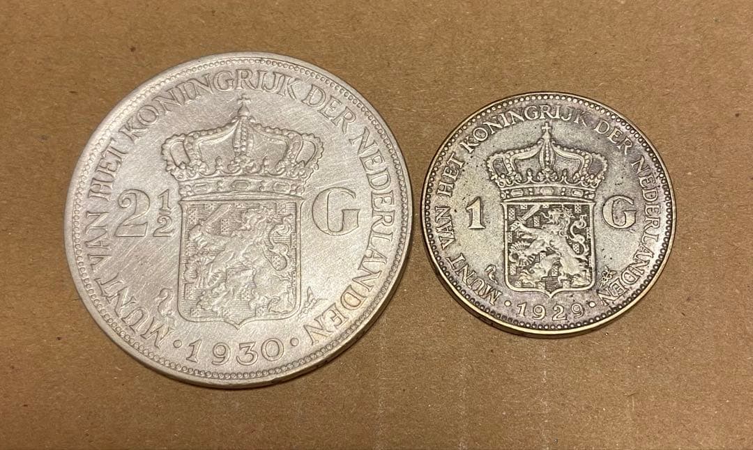 オランダ 1930年 ウィルヘルミナ 2.5ギルダー