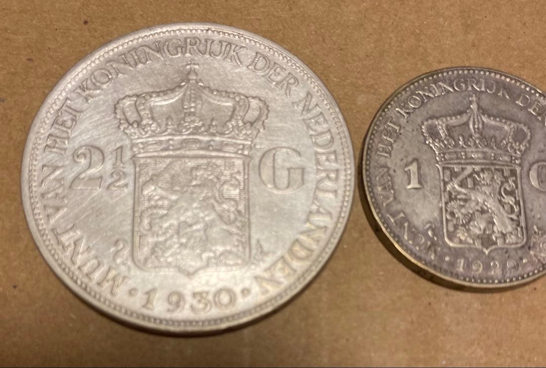 オランダ 1930年 ウィルヘルミナ 2.5ギルダー