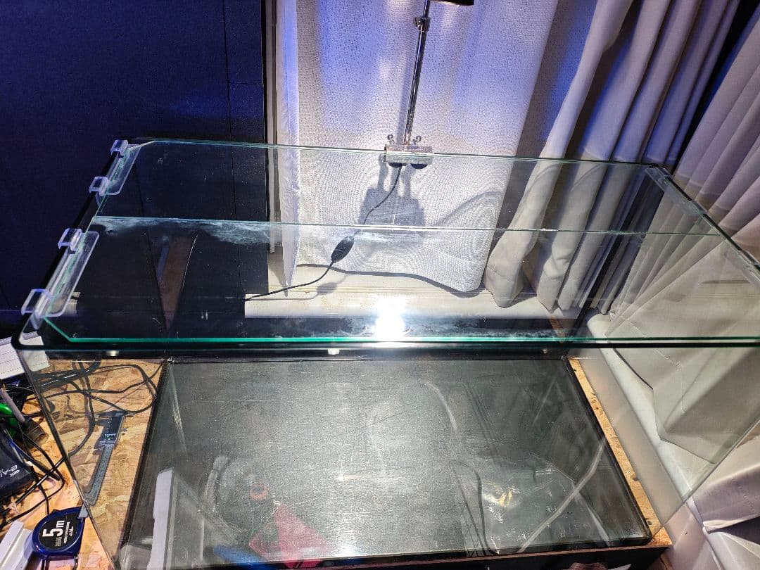 【引取限定】90cmハイタイプ(900×450×500) 曲げオールガラス水槽