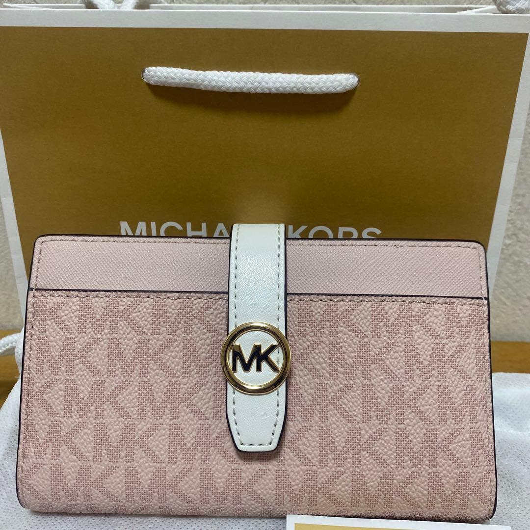 MICHAEL KORS ピンク 二つ折り財布