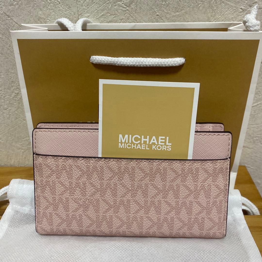 MICHAEL KORS ピンク 二つ折り財布