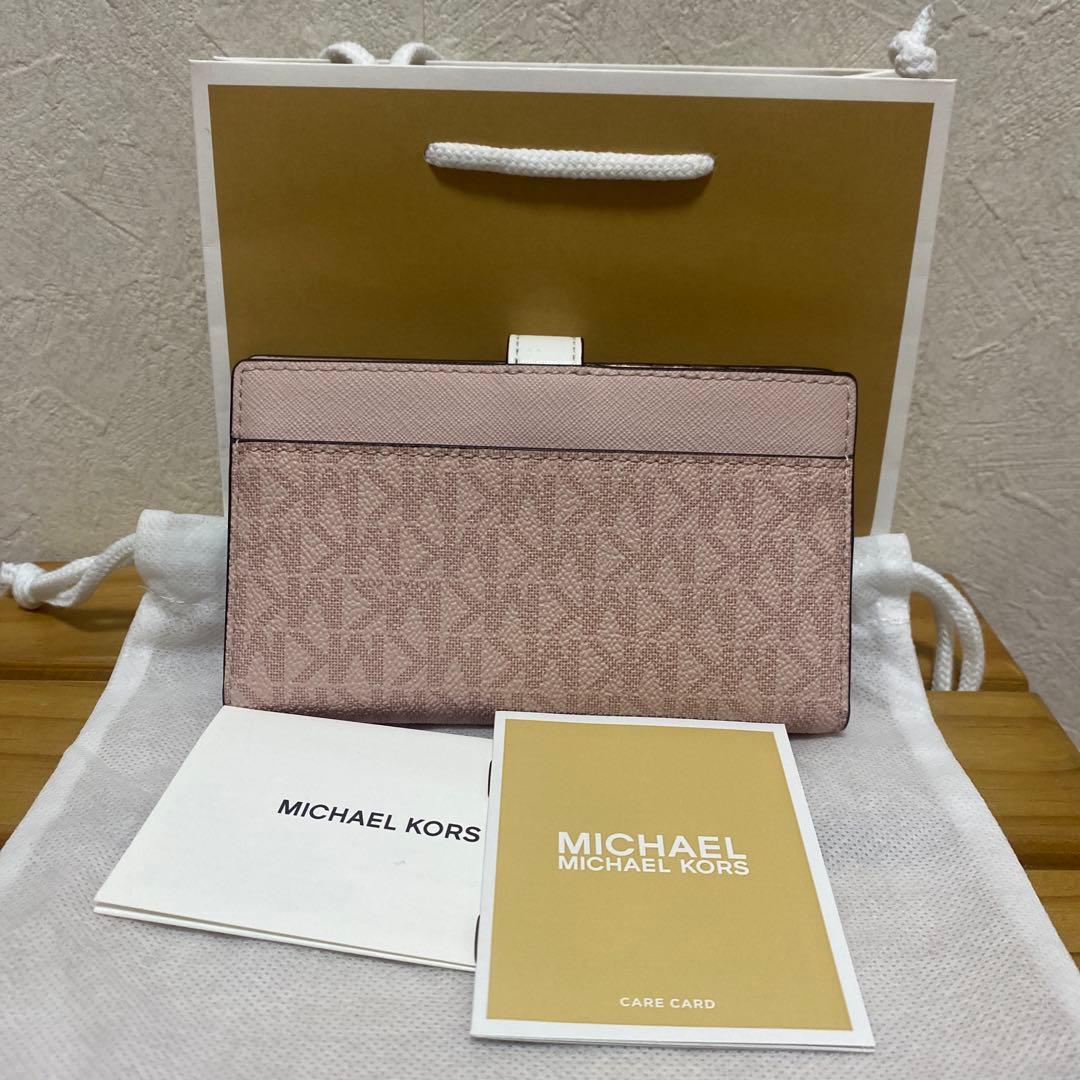 MICHAEL KORS ピンク 二つ折り財布