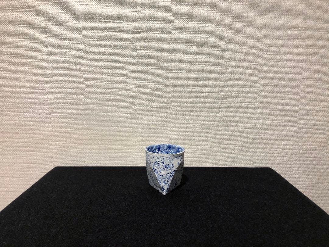 長江重和 釉彩 薄層のかたち 盃 ぐい呑み 陶器 置物 アート 作品 オブジェ