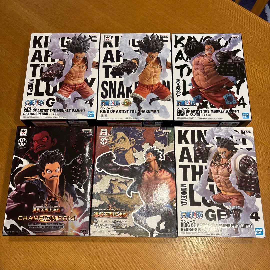 ワンピース 人気のギア4フィギュア 6種 新品未開封セット‼️