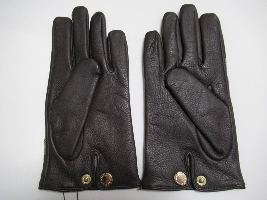 Mackintosh マッキントッシュ 新品！チェック柄カシミヤ鹿革手袋グローブ