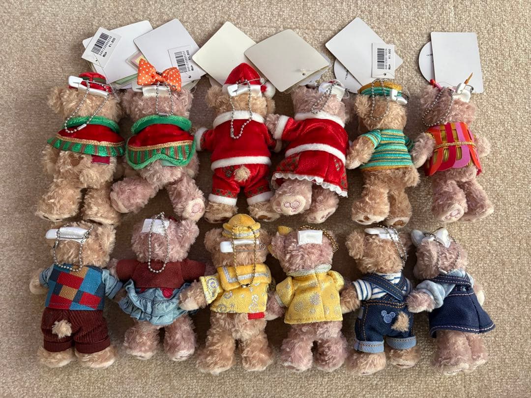 ダッフィー&シェリーメイぬいぐるみバッチ【12個セット】