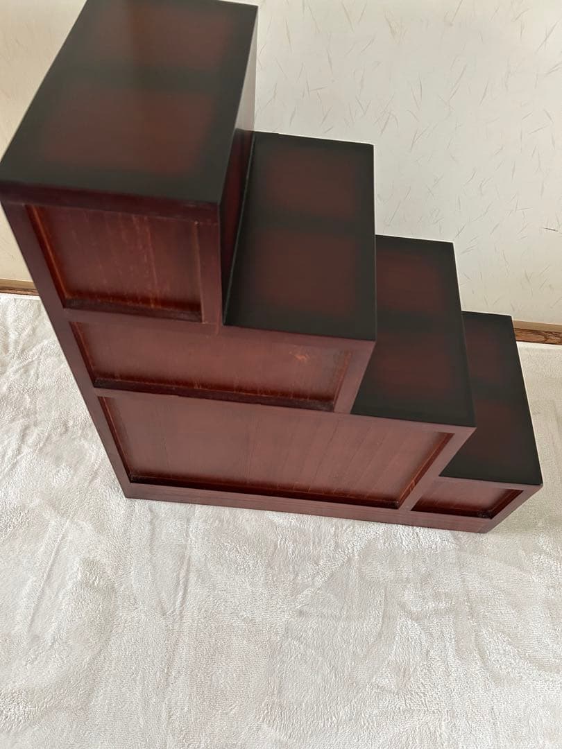 ★送料込み★木製階段型収納タンス　和たんす　和風たんす