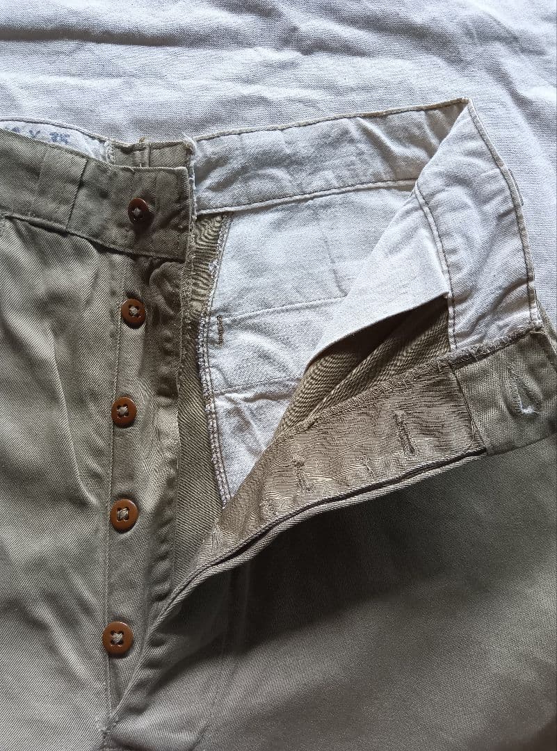 50s ビンテージ US.ARMY M-52 W32 カーキチノ 米軍