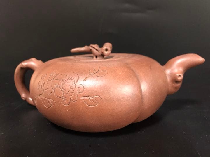 朱泥急須 民国時代 雲山呉製 （順根）