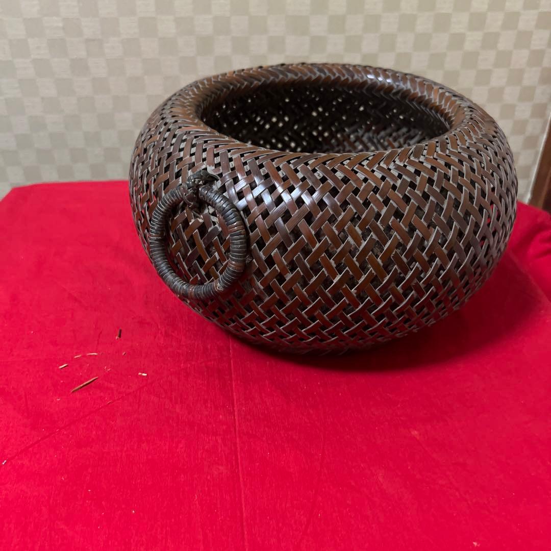 茶道具　花器　竹籠　七点まとめ
