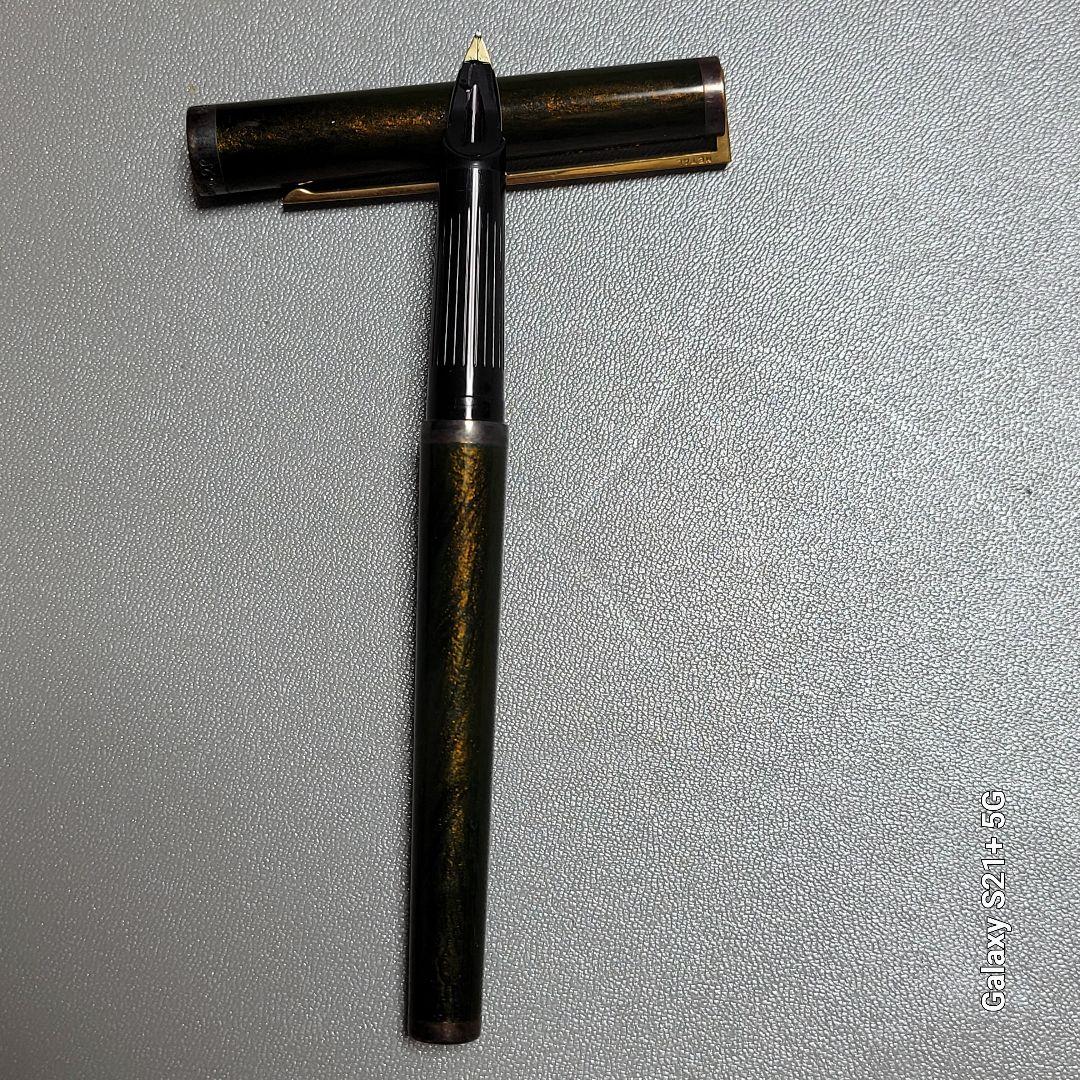 S.T.Dupont デュポン 万年筆 SILVER ペン先18金 筆記未確認
