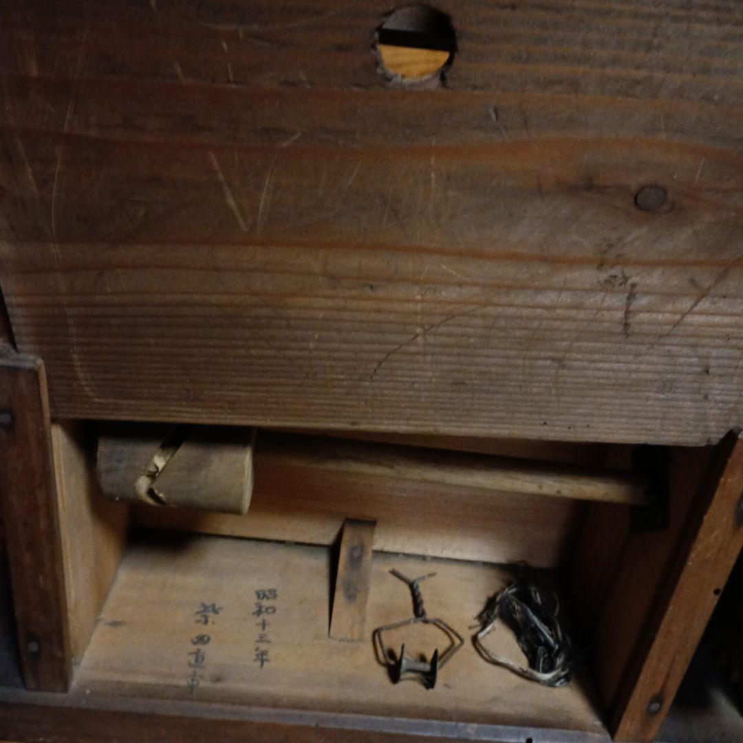 木製アンティーク機械 手巻き