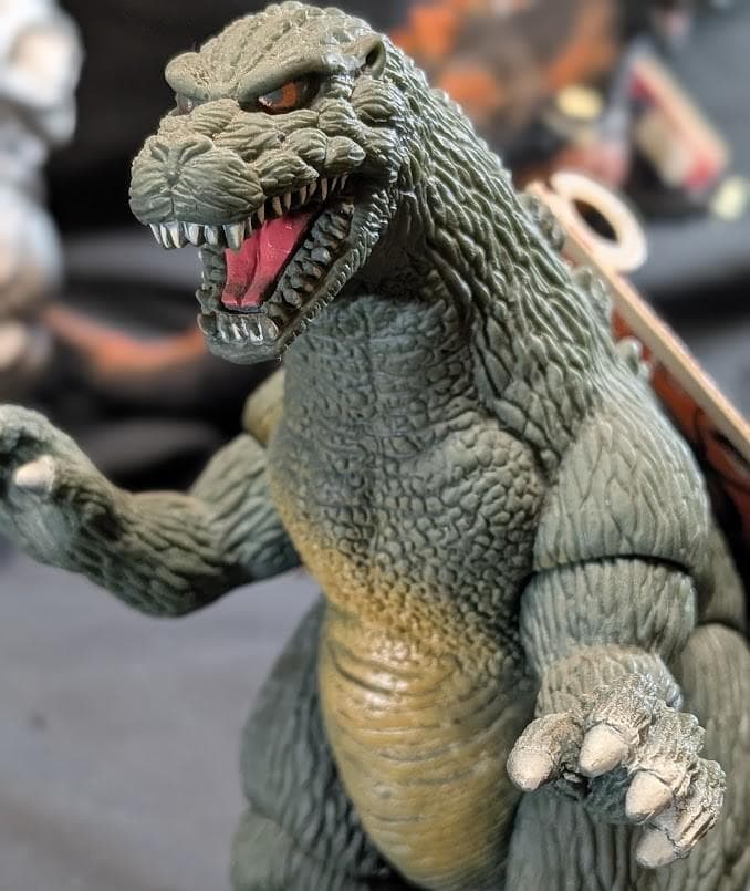 バーニングゴジラ＆ゴジラジュニア＆メカゴジラ（バンダイ）タグ付ソフビ３体セット