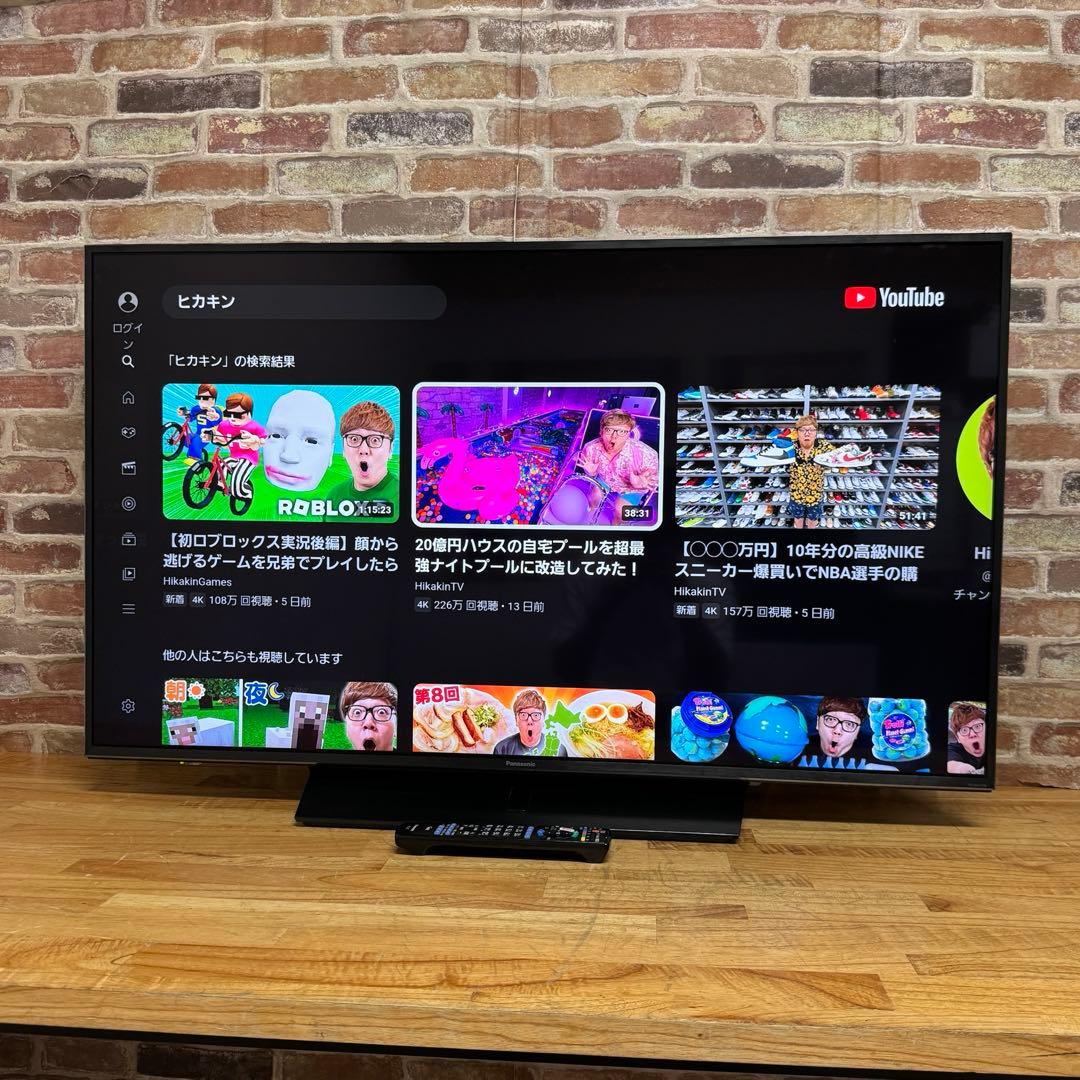 パナソニック 43V型 4K 液晶テレビ スマートビエラ TH-43HX850