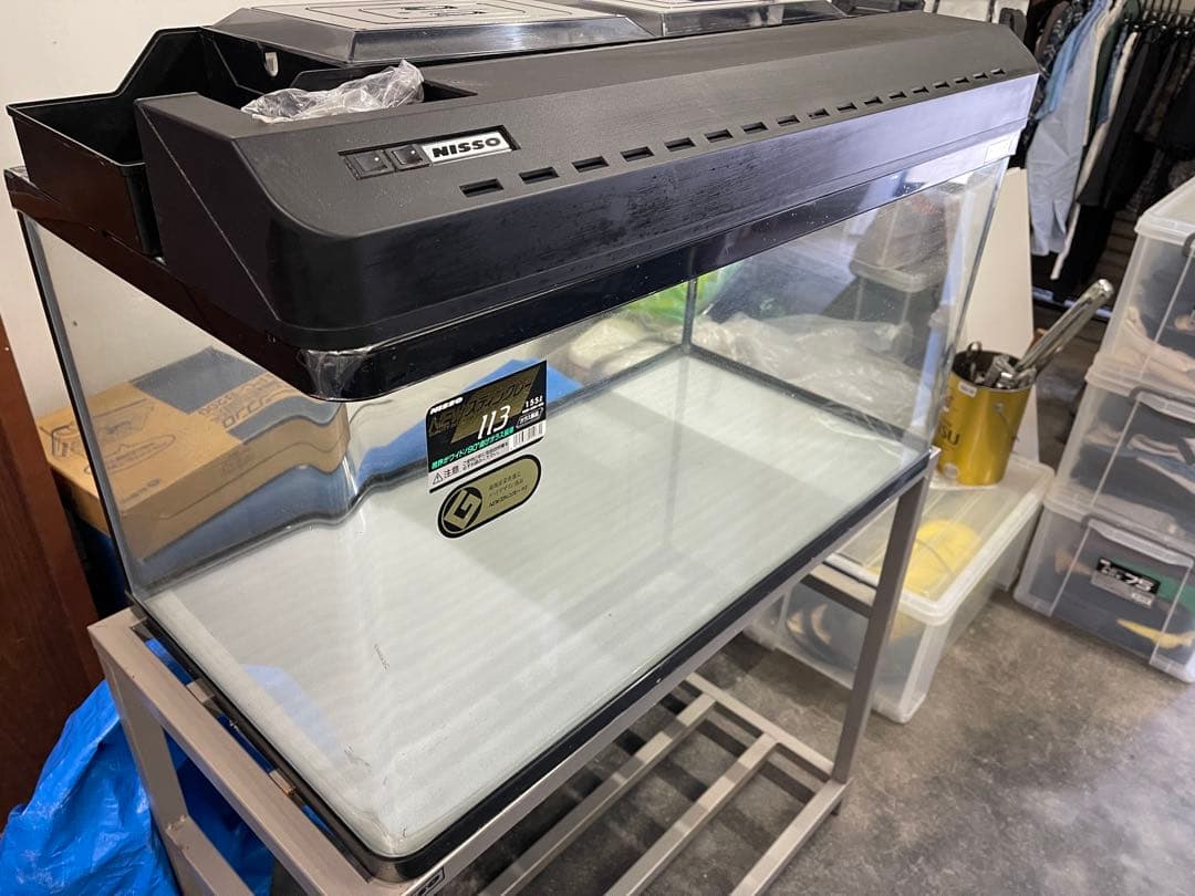 ガラス水槽セット 90cm✖️2 フレーム付き