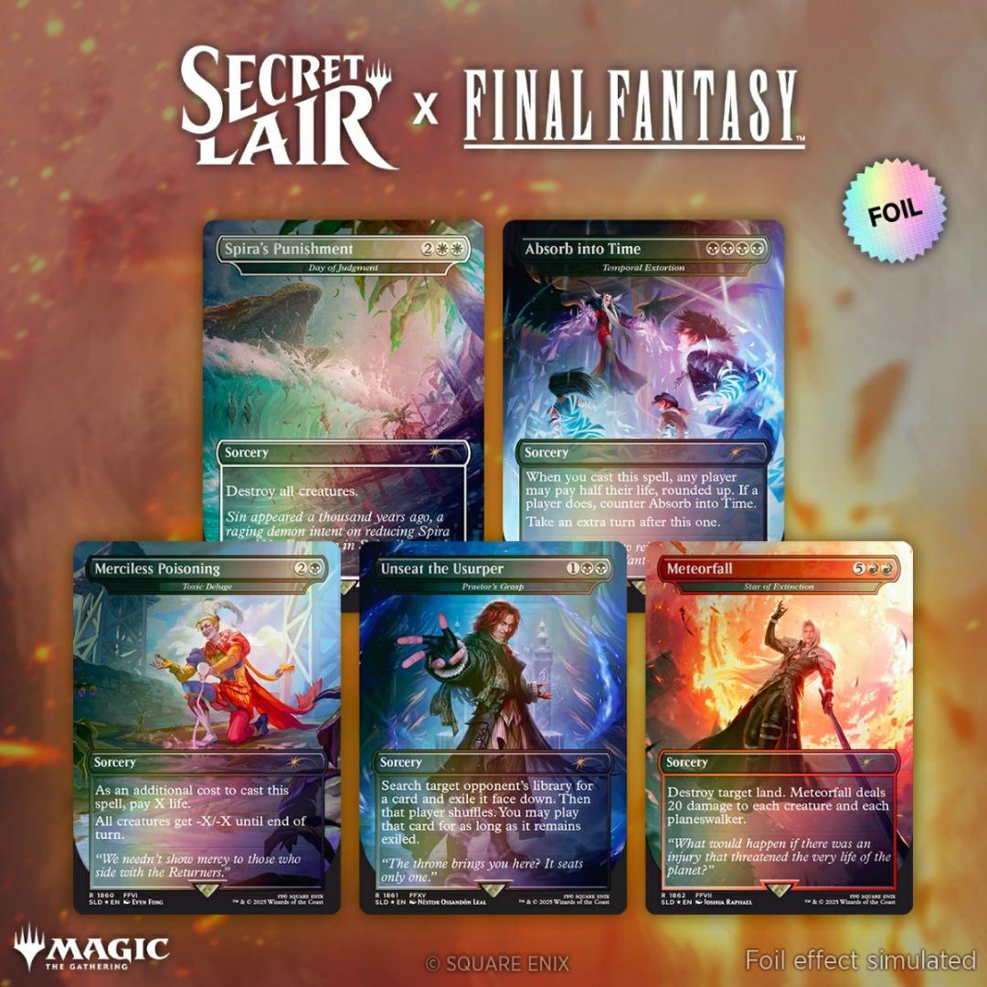 MTG Secret Lair x FF Game Over 英語版 Foil版