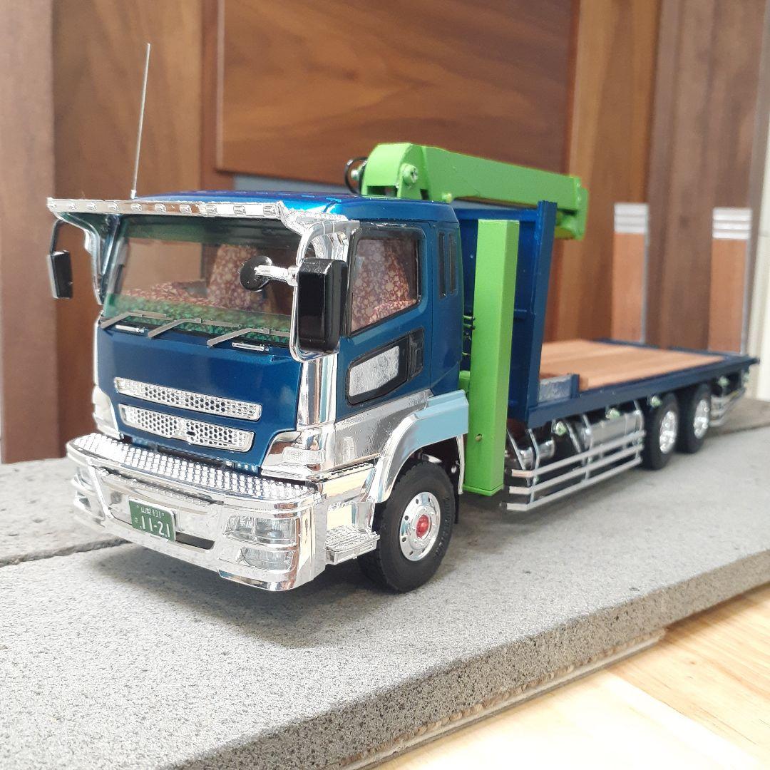 専用　デコトラプラモデル　ユニック付き回送車