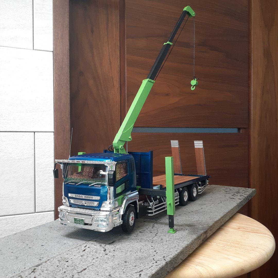 専用　デコトラプラモデル　ユニック付き回送車