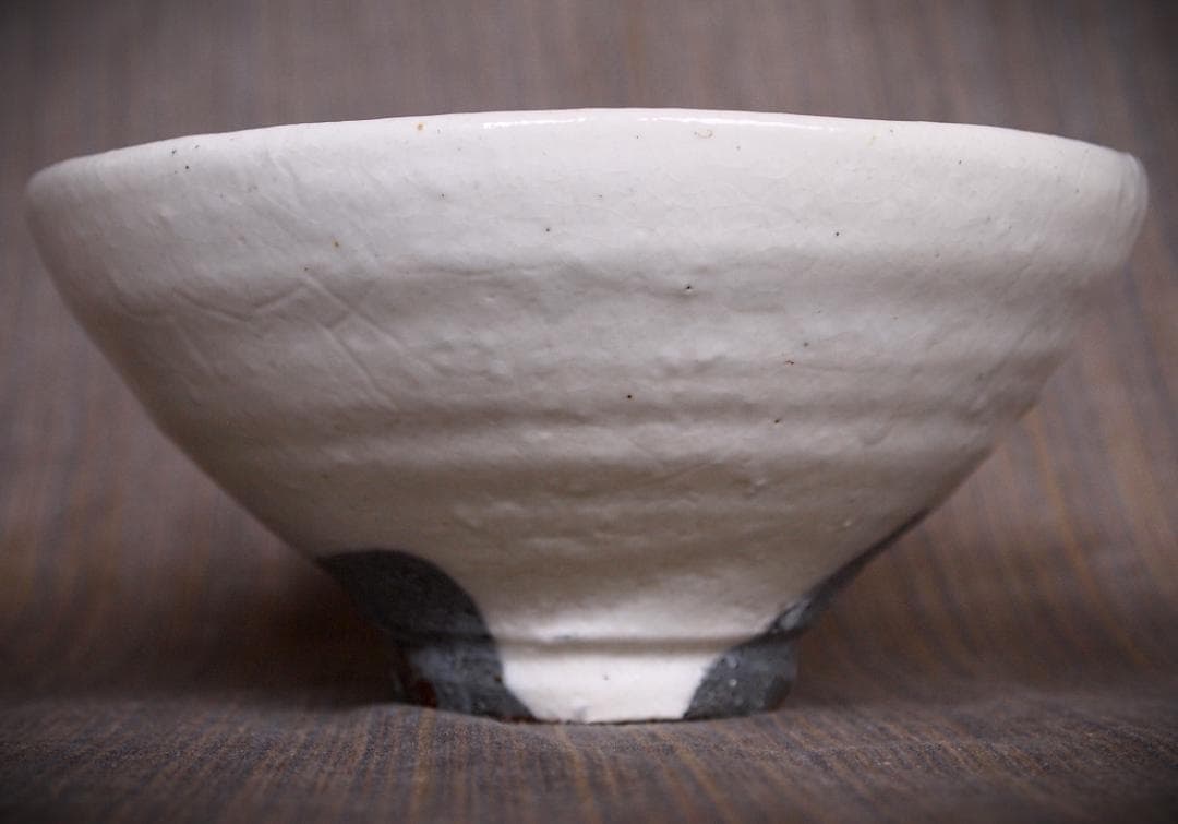 人気作家★高力芳照【師：金重素山、金重有邦】★粉引茶碗★共箱・布