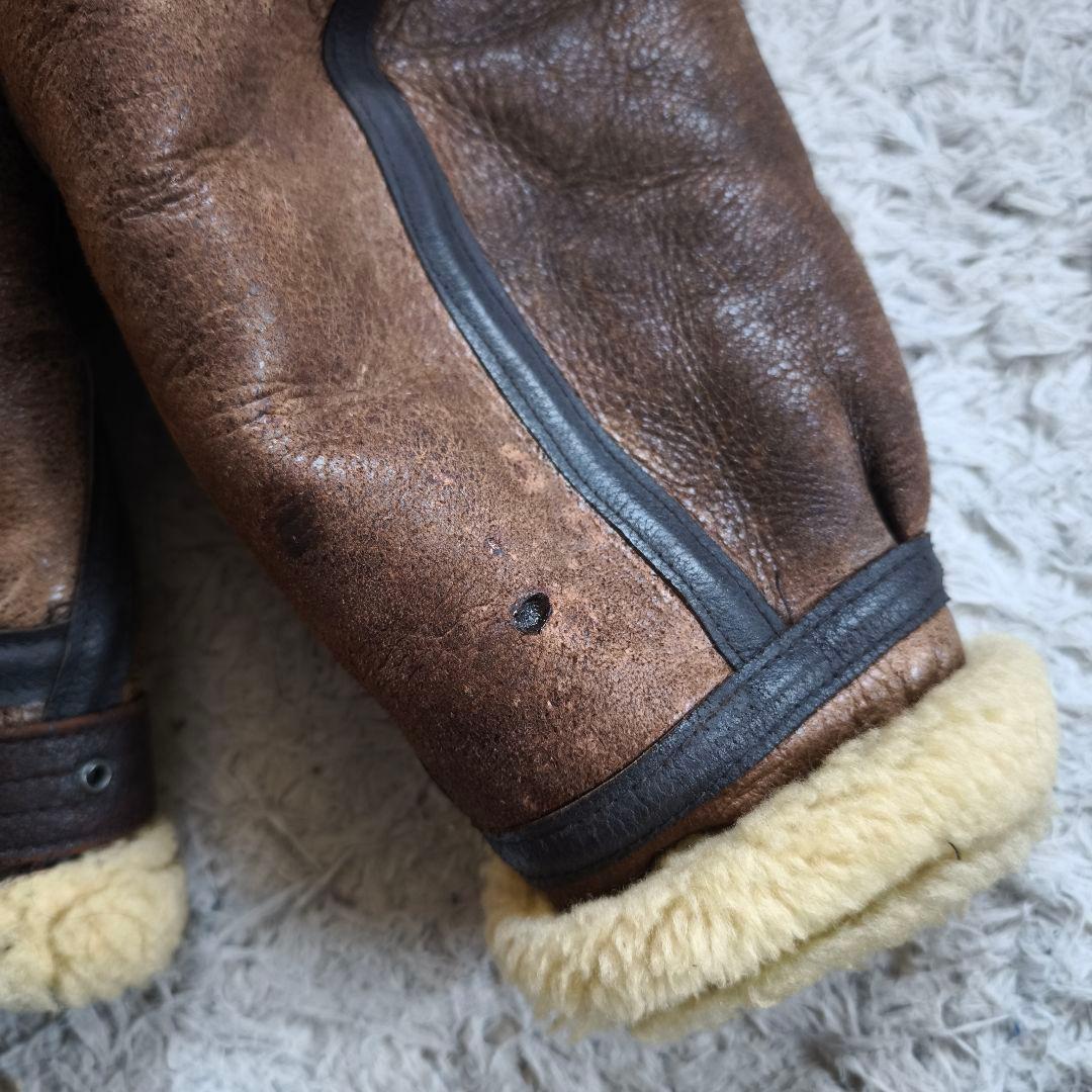 【訳あり 激レア】アビレックス ムートンジャケット B3 本革 裏地ボア M