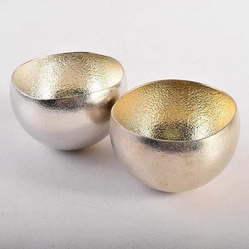 NOUSAKU　錫100％　Kuzushi-Yure　ぐい呑　二客　VR8800