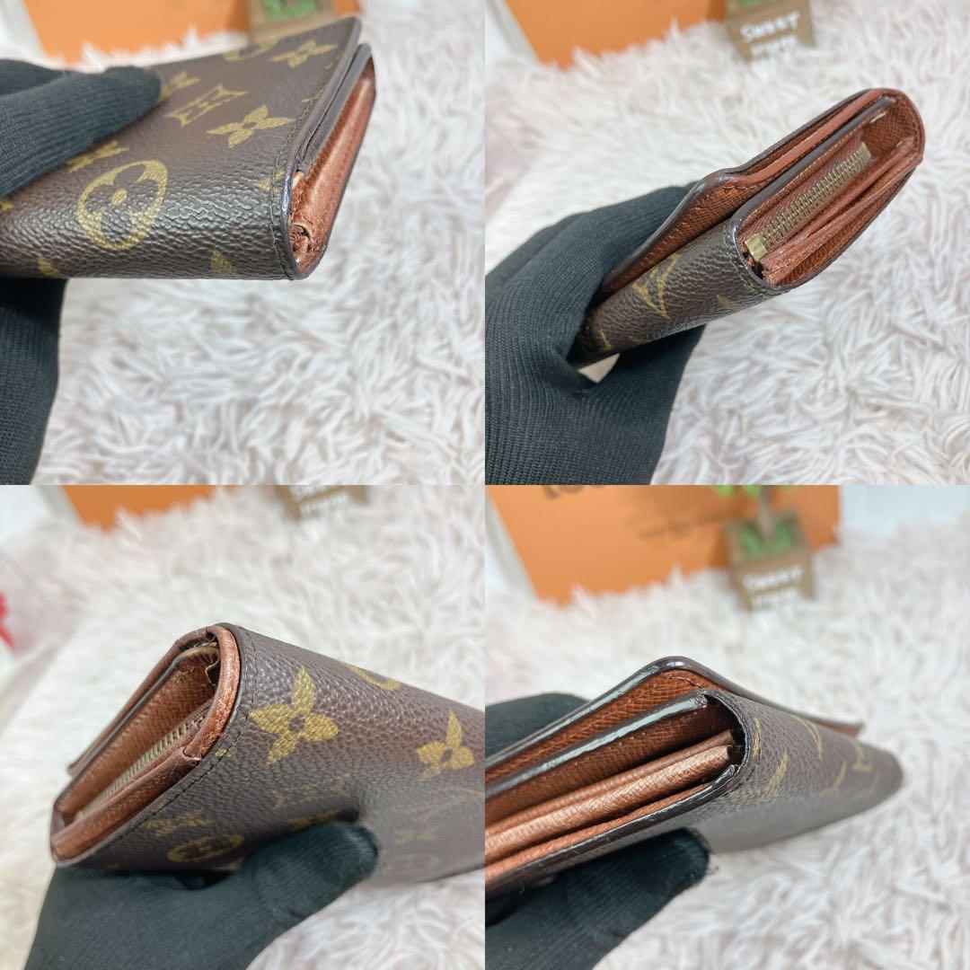 希少 美品 ルイヴィトン モノグラム ポルトフォイユ トレゾール 財布 L字