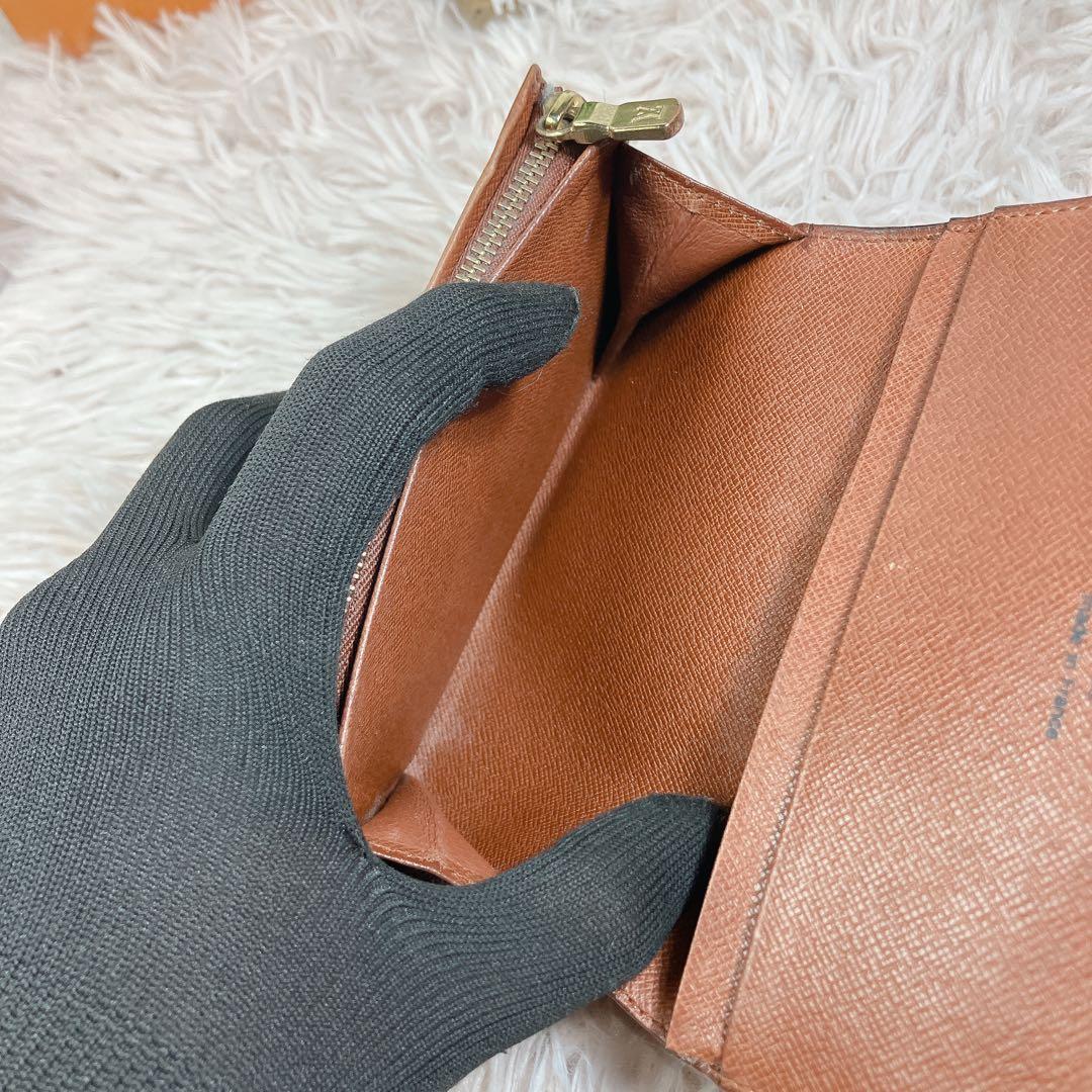 希少 美品 ルイヴィトン モノグラム ポルトフォイユ トレゾール 財布 L字