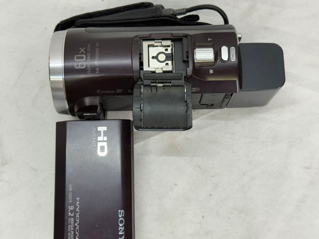 SONY ビデオカメラ HDR-CX675 32GB 内臓 ボルドー ケース付き