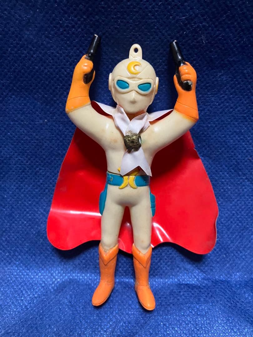 月光仮面ミニソフビ人形　昭和レトロ　特撮ヒーロー