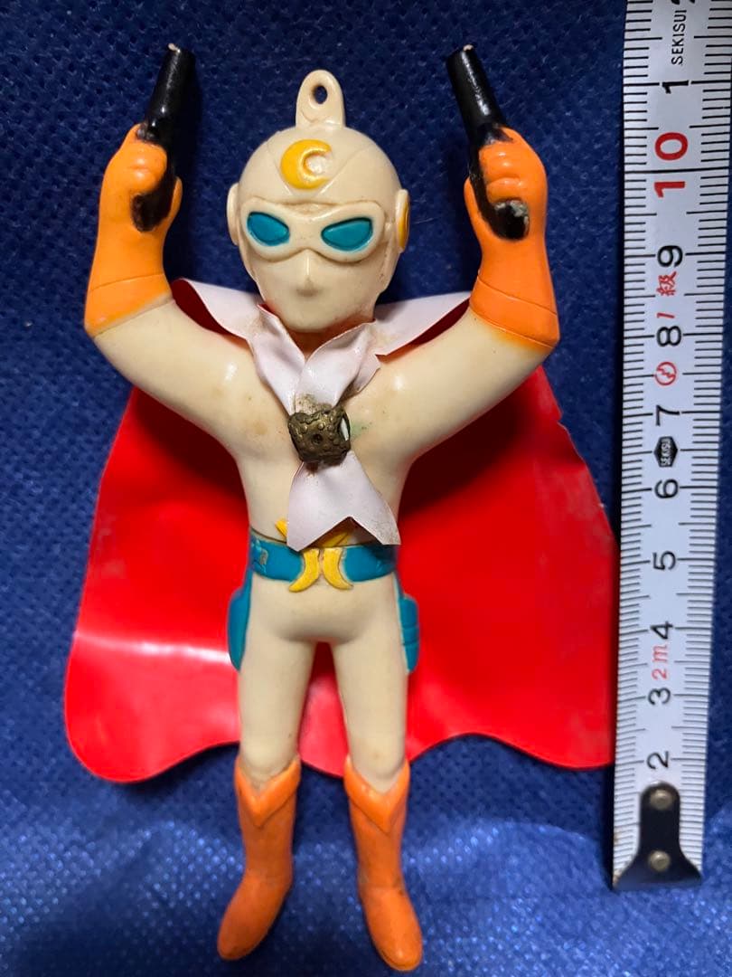 月光仮面ミニソフビ人形　昭和レトロ　特撮ヒーロー